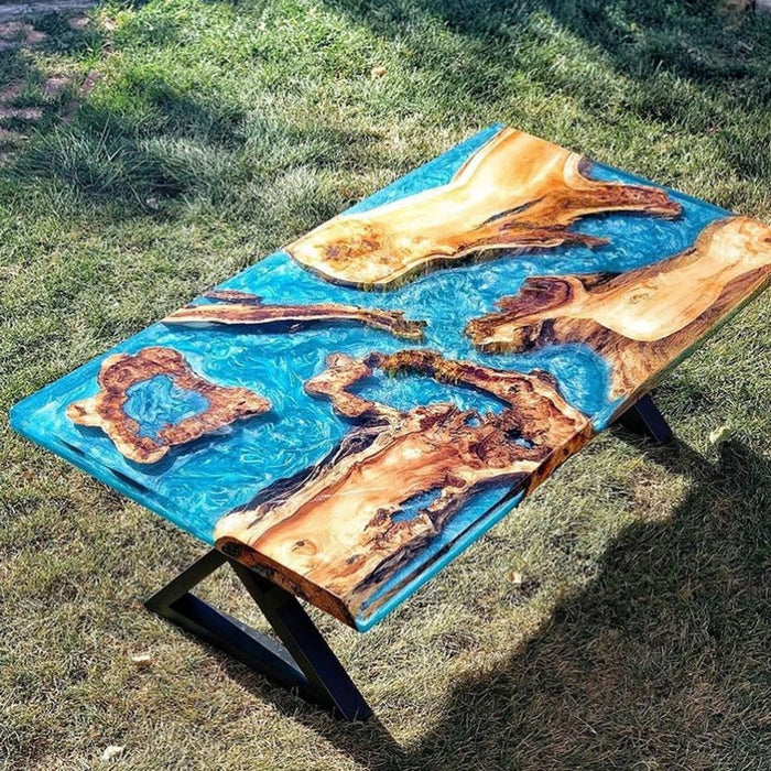 How to Make River Table with Wood and Epoxy Resin – Step by Step TUTORIAL