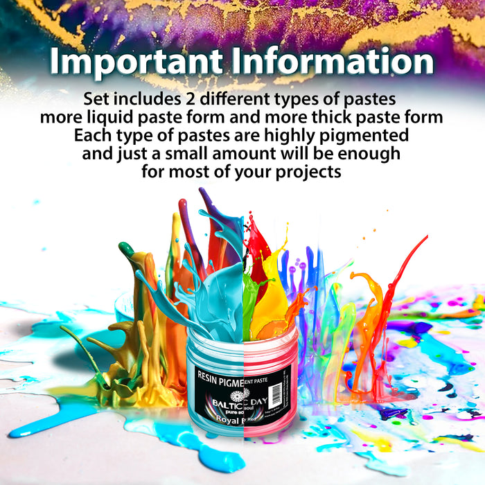 Epoxy Pigment Paste Set - 30 Colors (10g/0.36oz) Kit