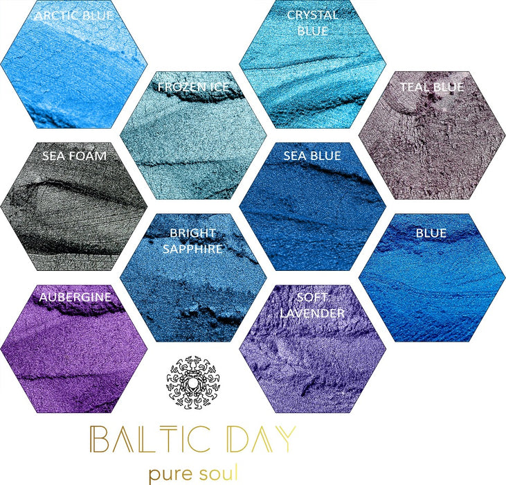 Colored mica powder
