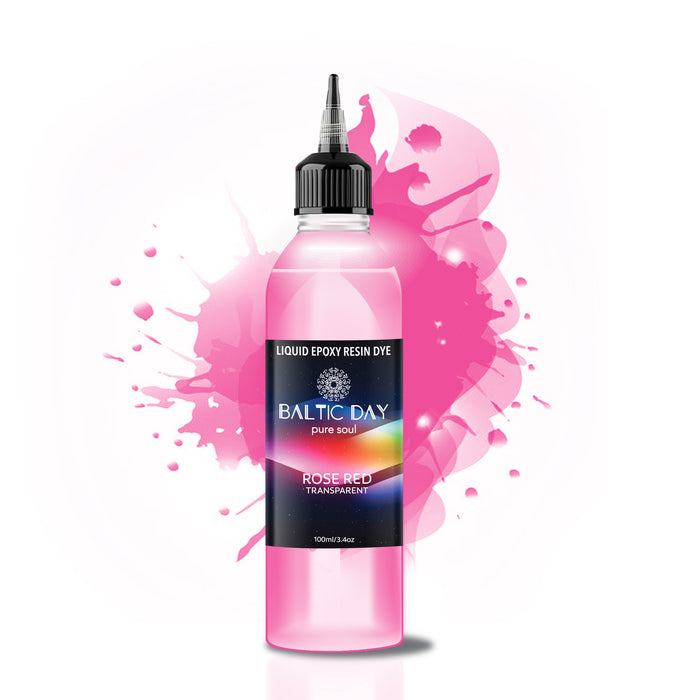 Liquid Epoxy Resin Dye - ROSE RED - 100ml