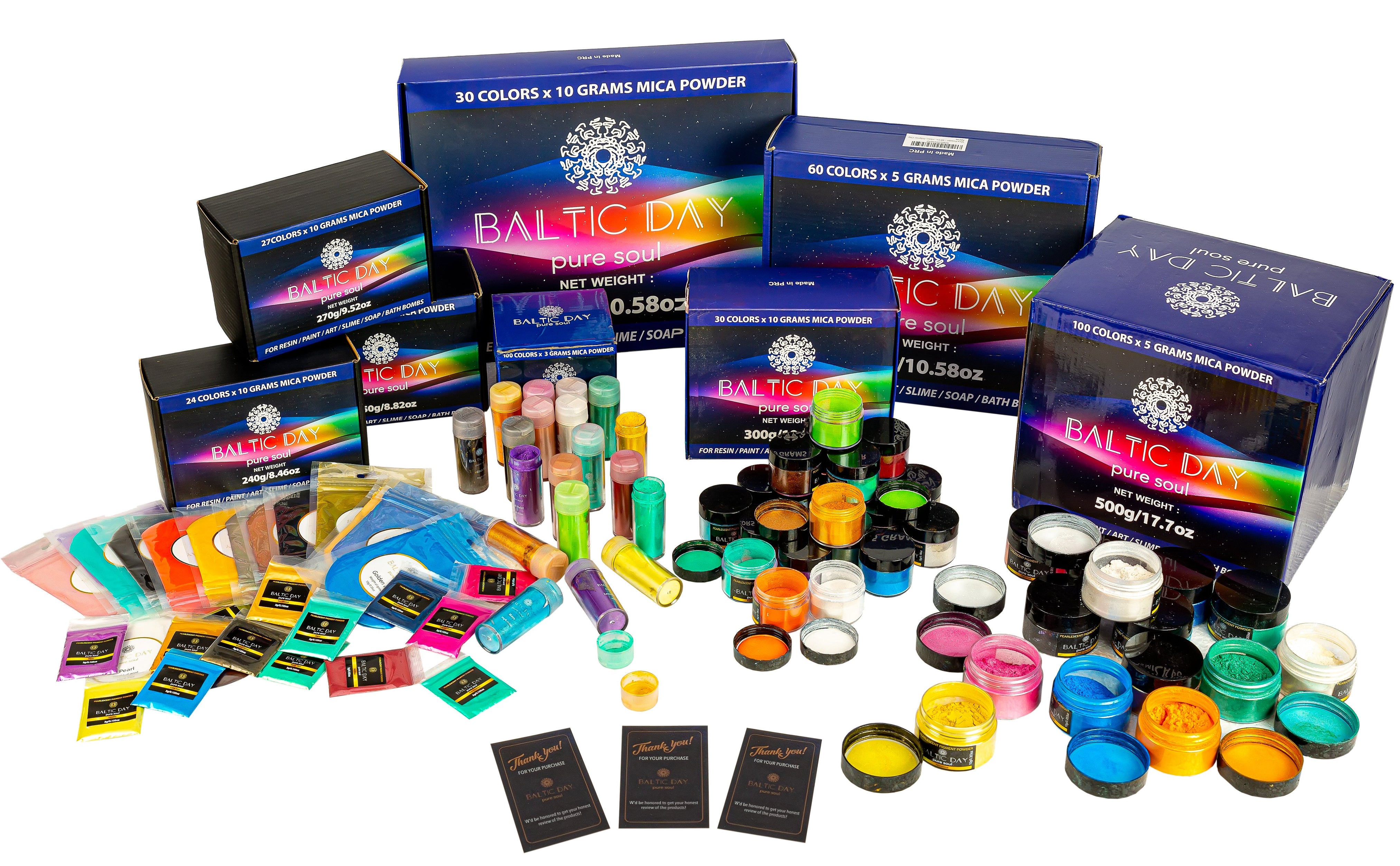 Mica Powders Color Pigments for Epoxy Resin Baltic Day — BALTIC DAY