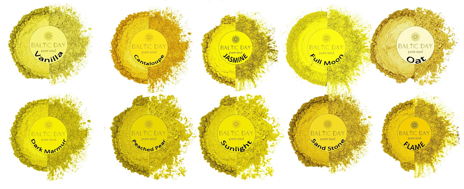 Gold Mica Powder Pigments for Epoxy Resin BALTIC DAY