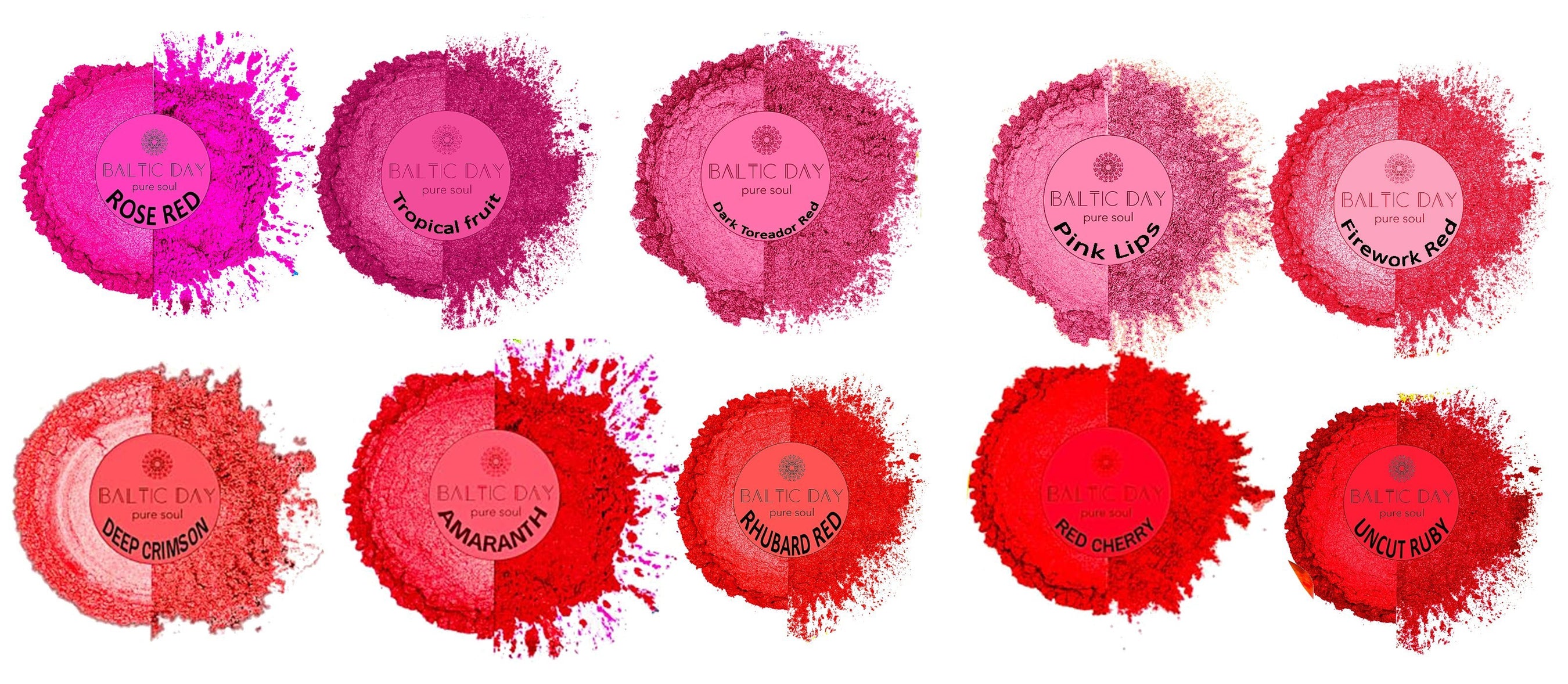 Red Mica Powder Pigments for Epoxy Resin — BALTIC DAY