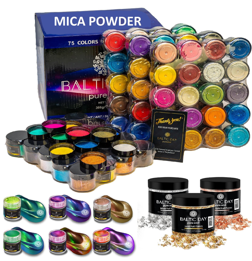 Wholesale 20 colors jar Epoxy Resin mica powder pigment inorganic