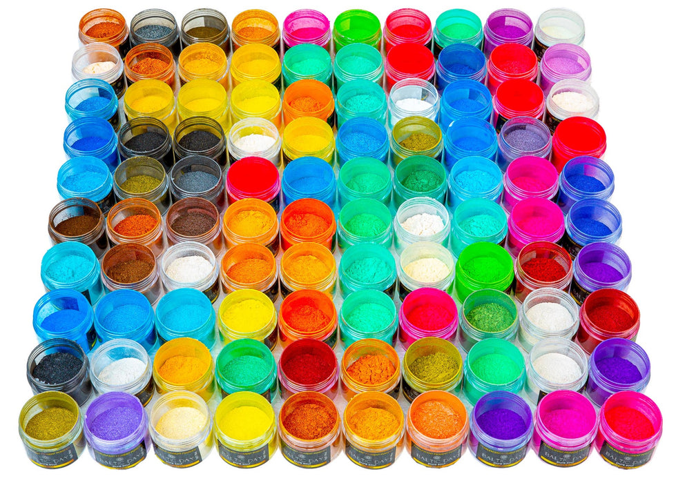 Resin Powder Color Metallic Epoxy Pigments - 100 Colors Resin Powders - Mica Powder Jars ...