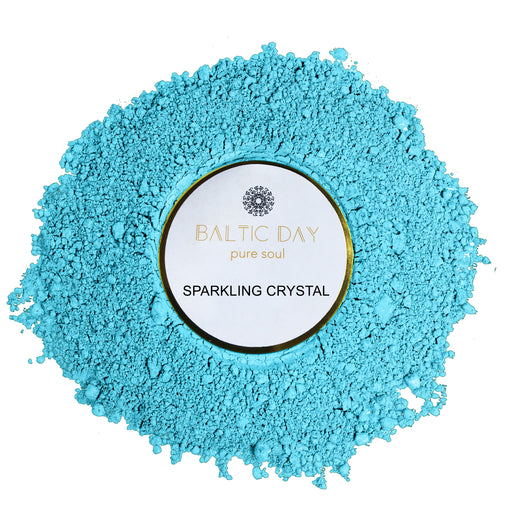 crystal blue mica powder