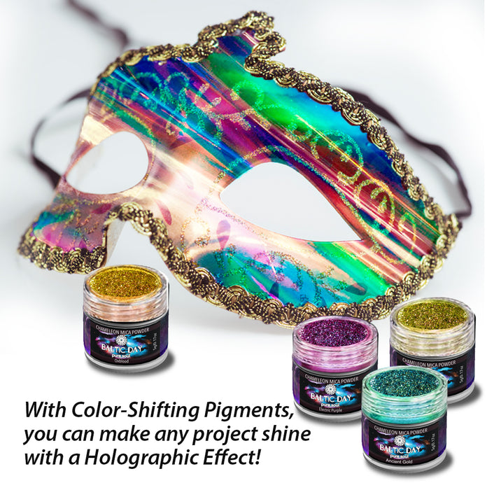 Color Shift Mica Powder Set - 20 Colors x 5 Gram Jars