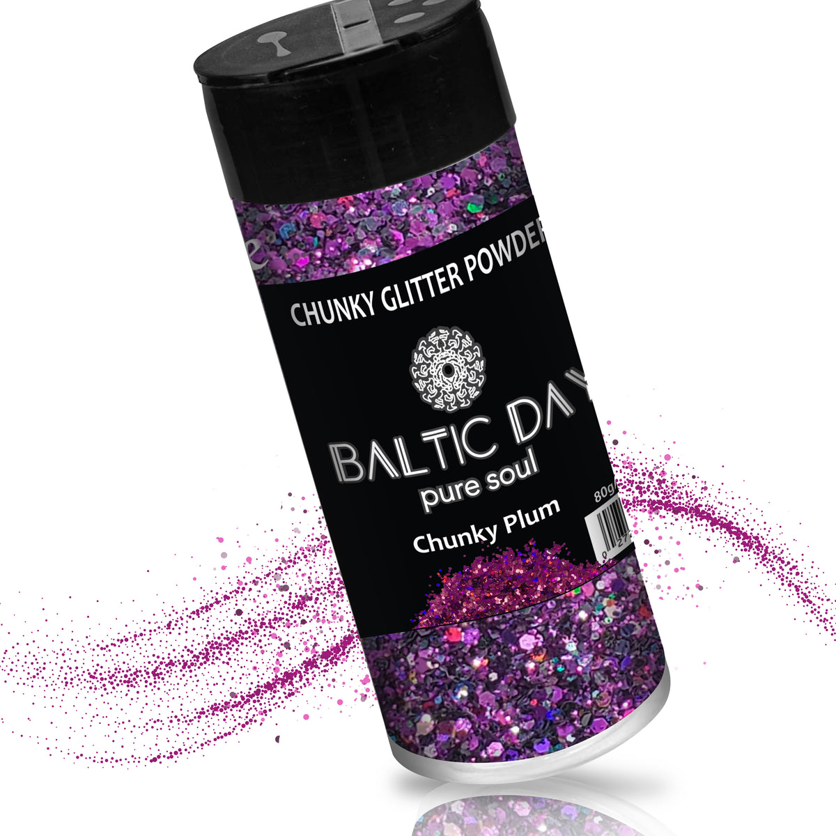 Chunky Glitter Powder - CHUNKY PLUM - 80g — BALTIC DAY
