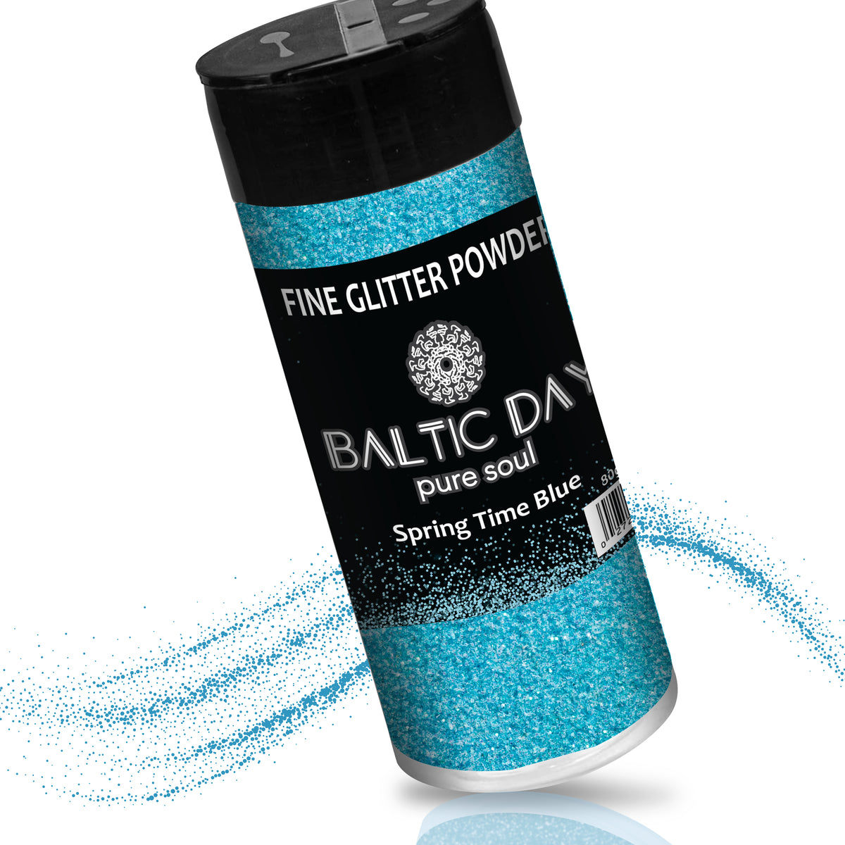 Fine Glitter Powder - SPRING TIME BLUE - 80g — BALTIC DAY