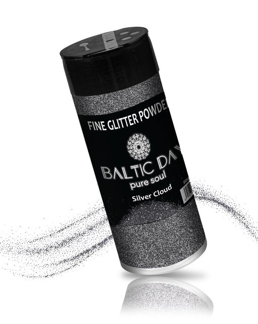 Fine Glitter Powder - SILVER CLOUD - 80g — BALTIC DAY