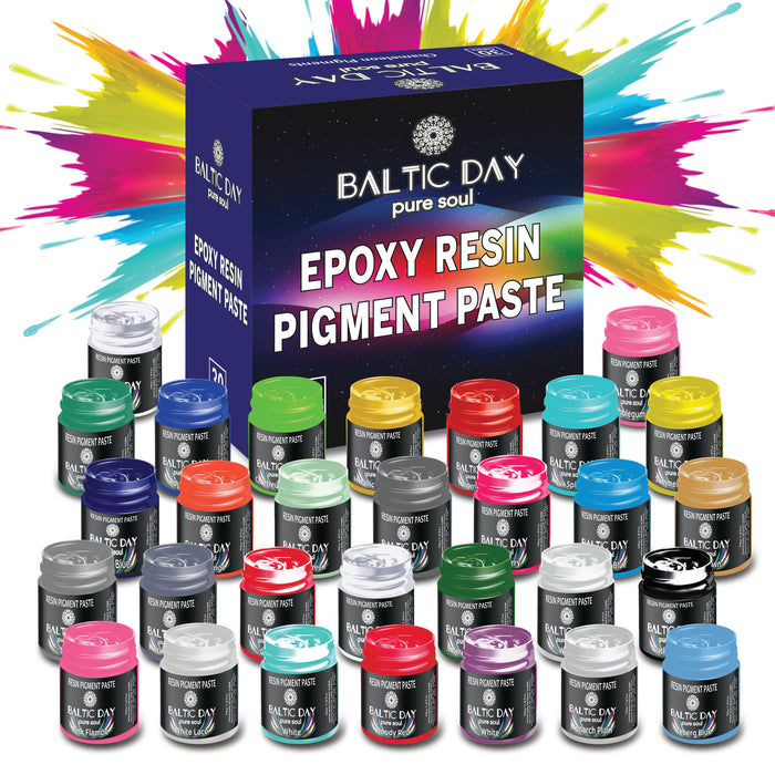 Epoxy Pigment Paste Set - 30 Colors (10g/0.36oz) Kit